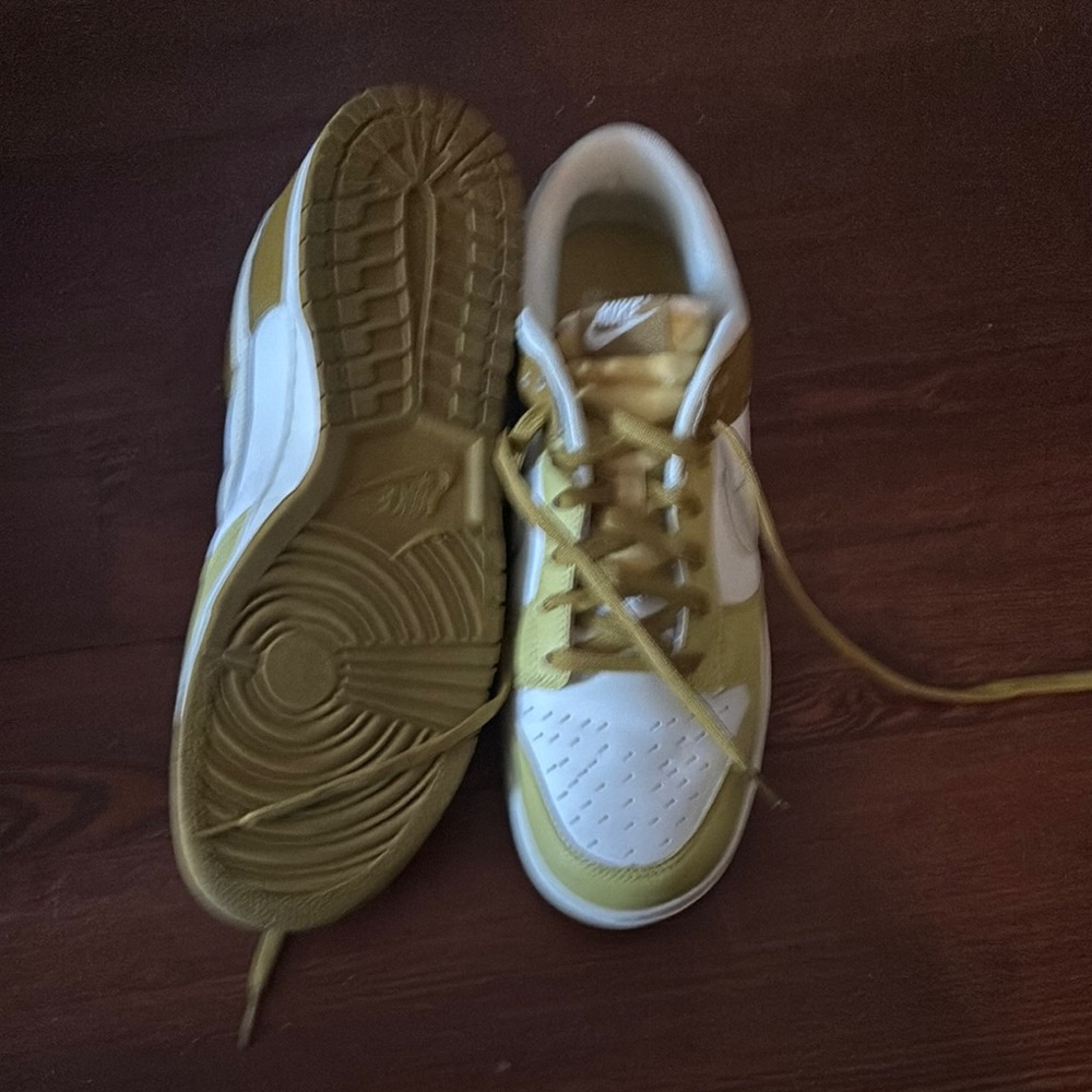 Nike Yellow and White Sneakers